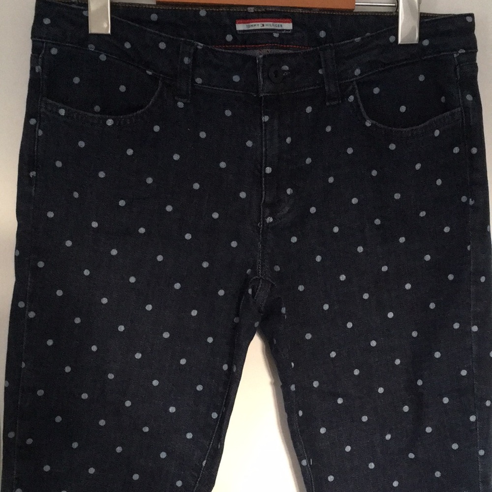 Tommy Hilfiger Mid Rise Polka Dot Capris